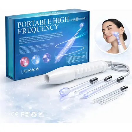 Aparelho Estética Alta Frequência Portátil Facial Capilar Dermatologia Ozonioterapia Cabelo Rosto Ozônio Rejuvenescimento Antiacne Antiqueda Clínica Salão Beleza Bivolt Marca Hair Trimmer 127/220v