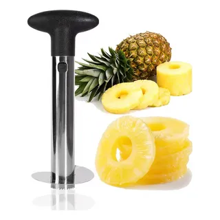 Descascador De Abacaxi Aço Inox Cozinha Espiral Fatiador Prateado