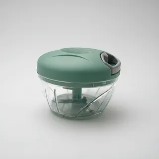 Processador Triturador De Alimentos Manual 500ml 3 Laminas Verde